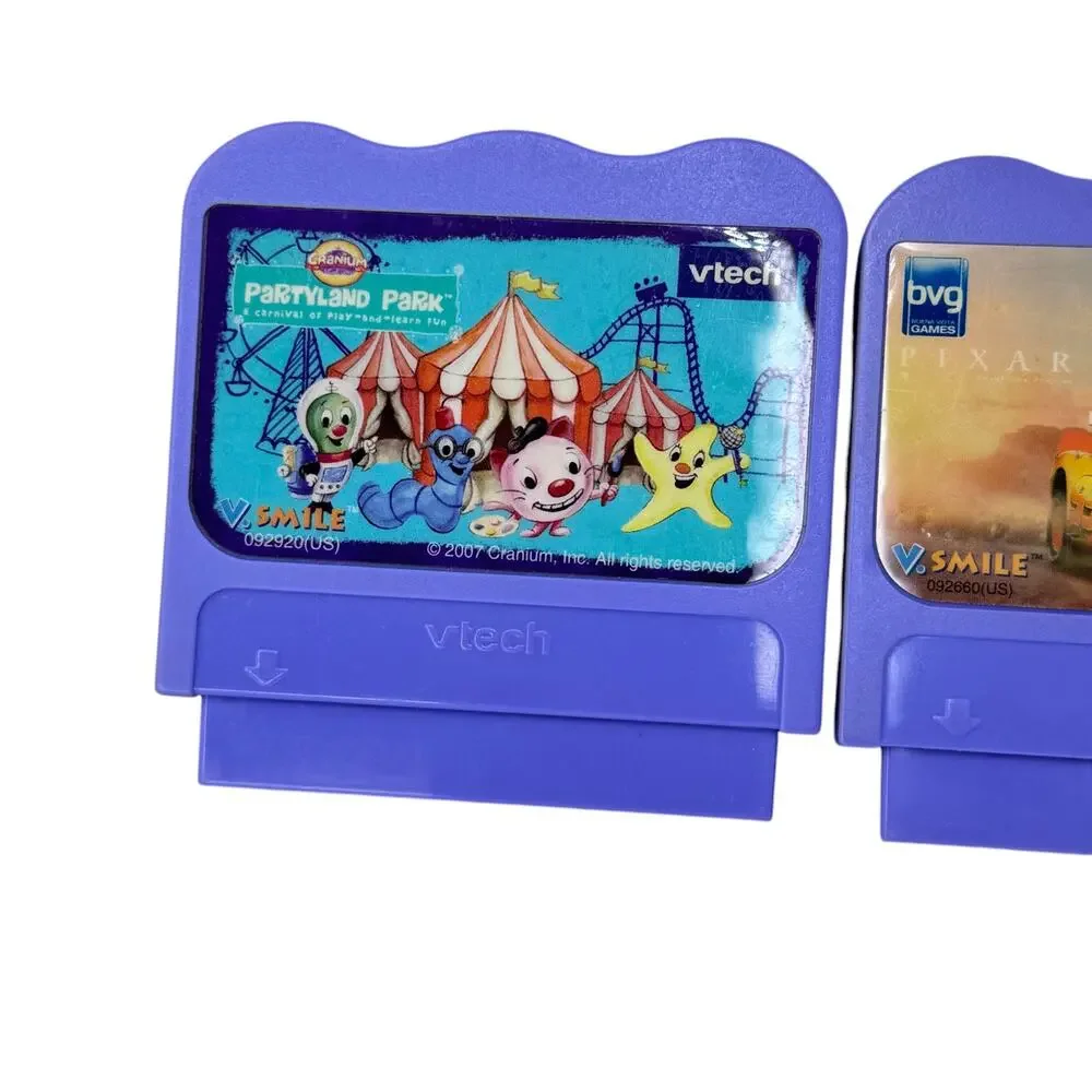 Vtech Vsmile Cars Rev It Up In Radator Spring & Cranium Partyland Park Cartridge